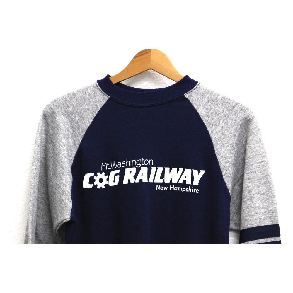 Vintage Mount Washington Cog Railway New Hampshire Sweatshirt Medium - Picture 2 of 4